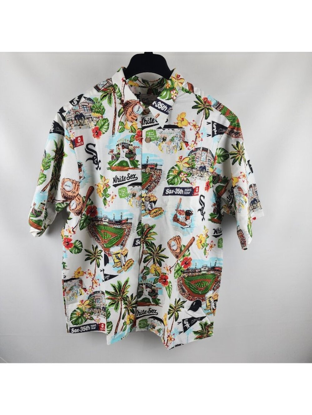 Reyn Spooner Mens 2XL Chicago White Sox Hawaiian Tropical Shirt MLB Aloha P1 NWT